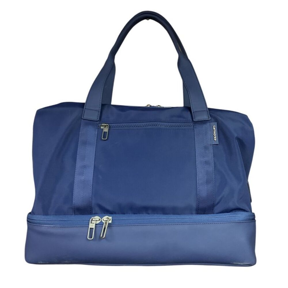 Samsonite Drop-Bottom Weekender Duffel, with Detachable Padded Strap - Navy
